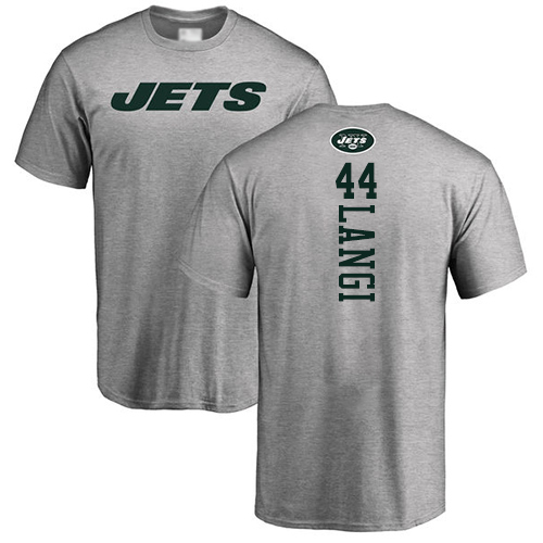 New York Jets Men Ash Harvey Langi Backer NFL Football #44 T Shirt->youth nfl jersey->Youth Jersey